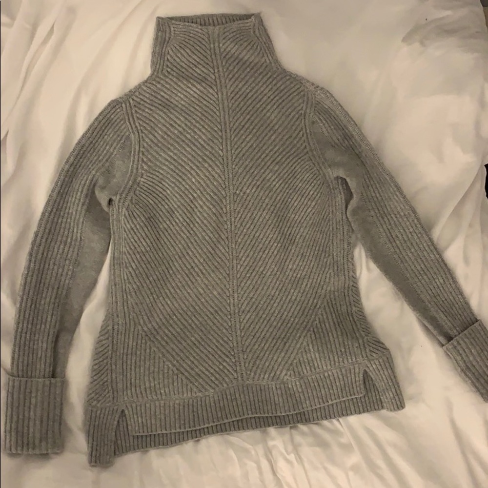 Vince Mock Neck Wool-Cashmere Sweater